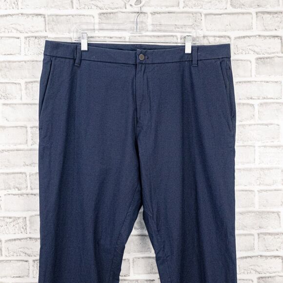 Lululemon Men's commission Classic fit Pants in navy blue size 40 - Picture 2 of 9